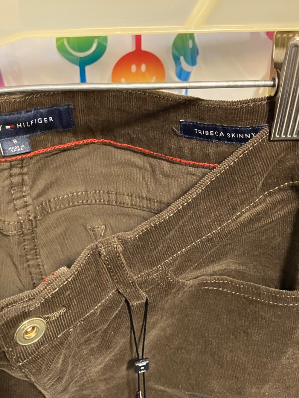 NWT Tommy Hilfiger Tribeca Skinny Corduroy Pants (Size 8) - Picture 4 of 14